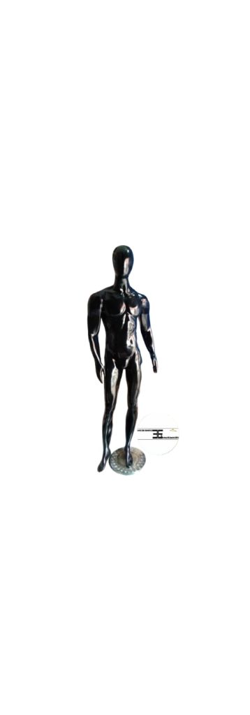 Maniquí hombre androide color negro