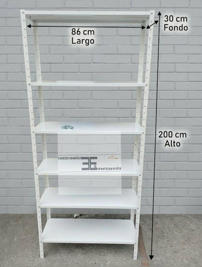 Estantería metálica con repisas